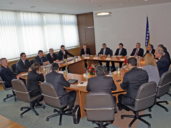 The meeting of members of the Collegium of the Houses of the Parliamentary Assembly with a delegation from the Committee on Foreign Affairs of the Grand National Assembly of Turkey